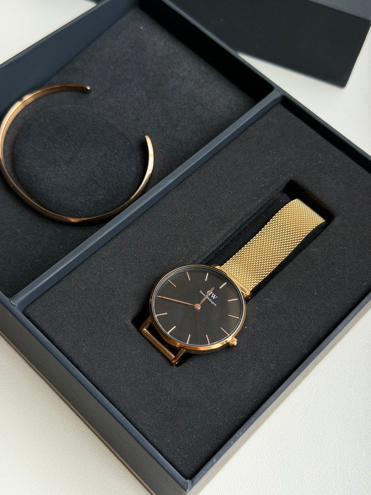 Daniel Wellington Horloge Roségoud met Armband in Geschenkdo, Overige merken, Verzenden, Polshorloge, Zo goed als nieuw