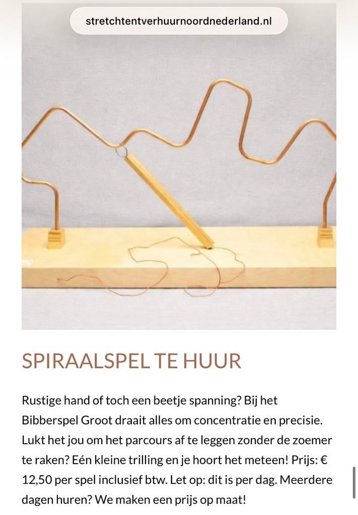 Oud hollandse spellen te huur - spellen - houten spellen, Ophalen, Gebruikt, Overige