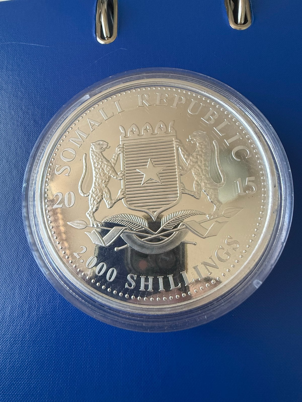 Zilveren Somalië Olifant Munt 1 kg - 2015, Ophalen of Verzenden