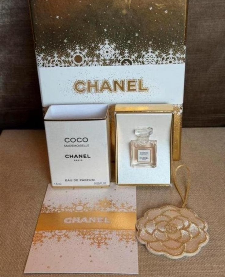 Miniatuur Chanel Coco Mademoiselle edp & beige camelia, Ophalen of Verzenden, Nieuw, Miniatuur, Gevuld