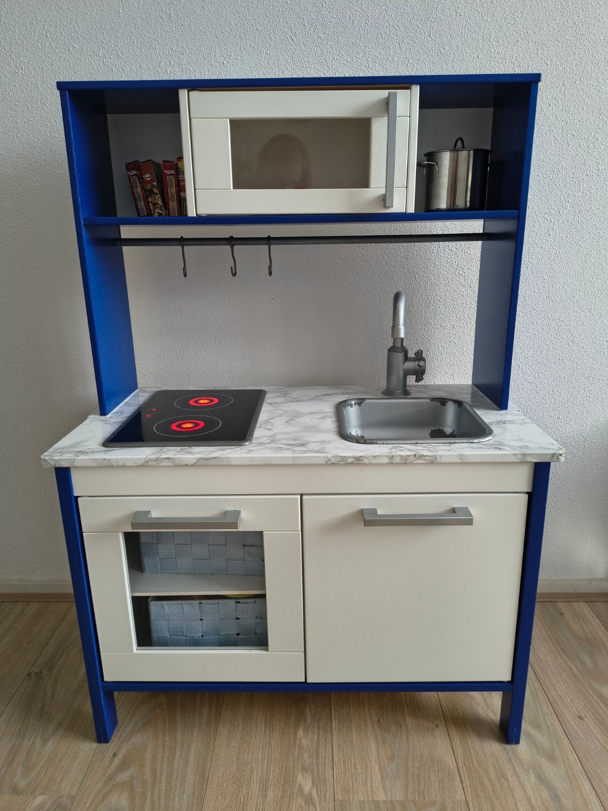Blauw Ikea keukentje met veel extra's!, Ophalen