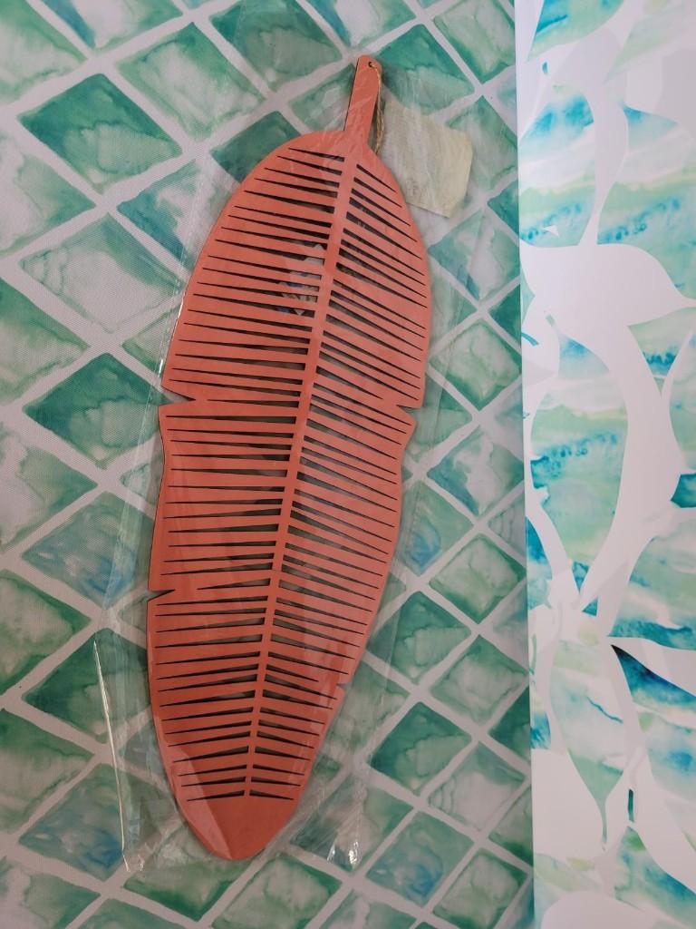 Decoratieve rode houten veren, Binnen, ., Nieuw, Ophalen of Verzenden