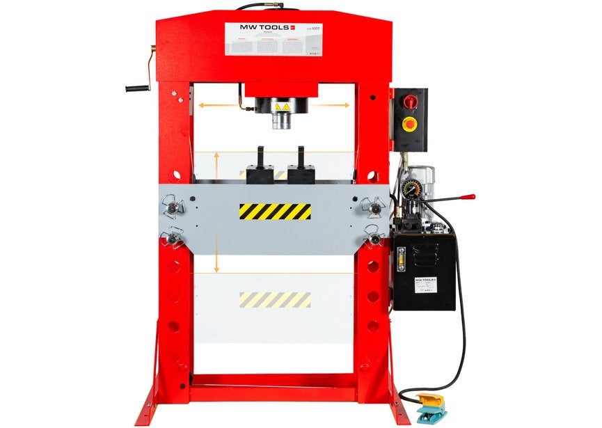 Elektro-hydraulische werkplaatspers 100T mobiele cilinder, Ophalen, Nieuw