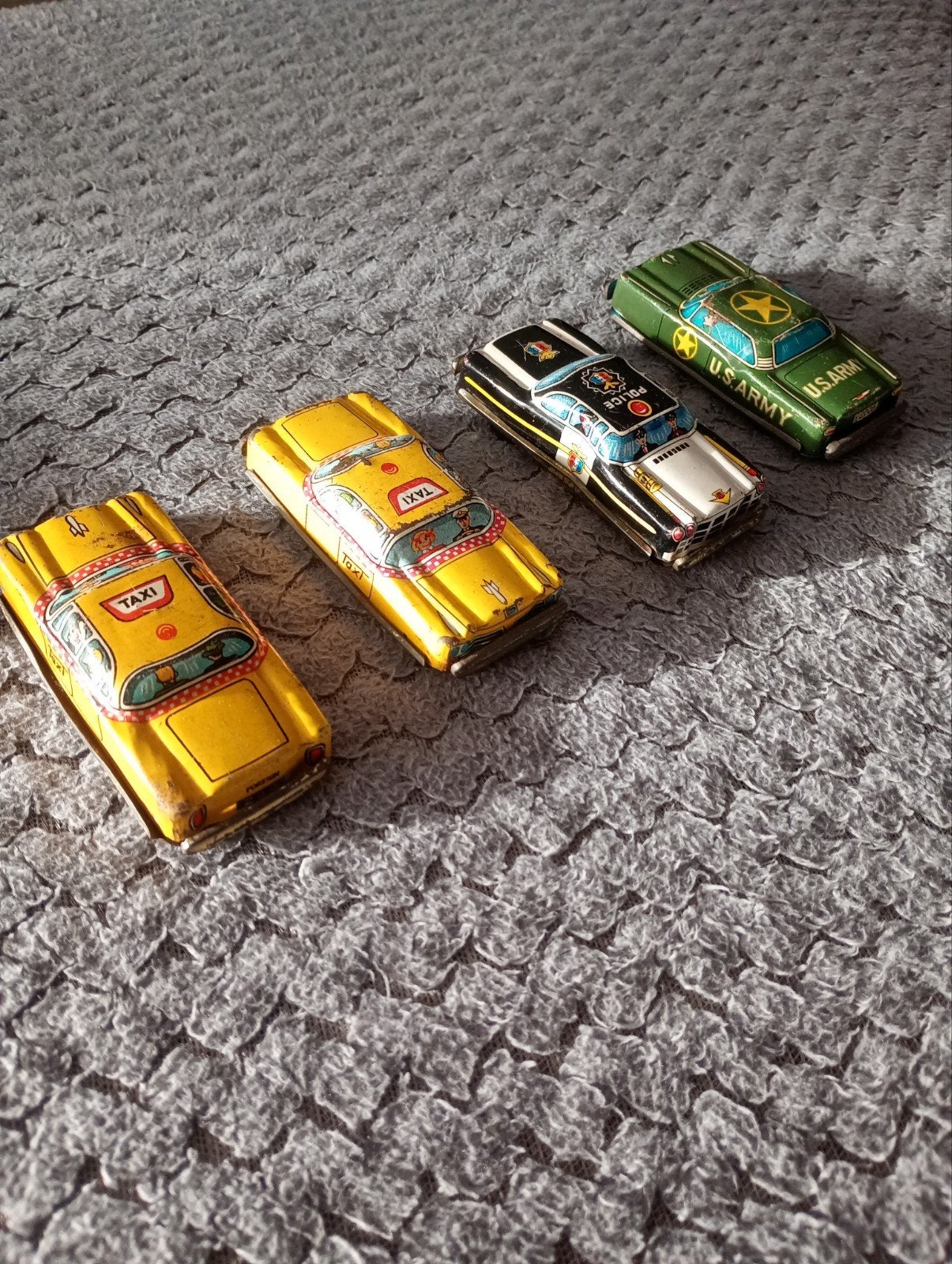 Vintage blikken speelgoedauto's uit de jaren '50, Ophalen of Verzenden