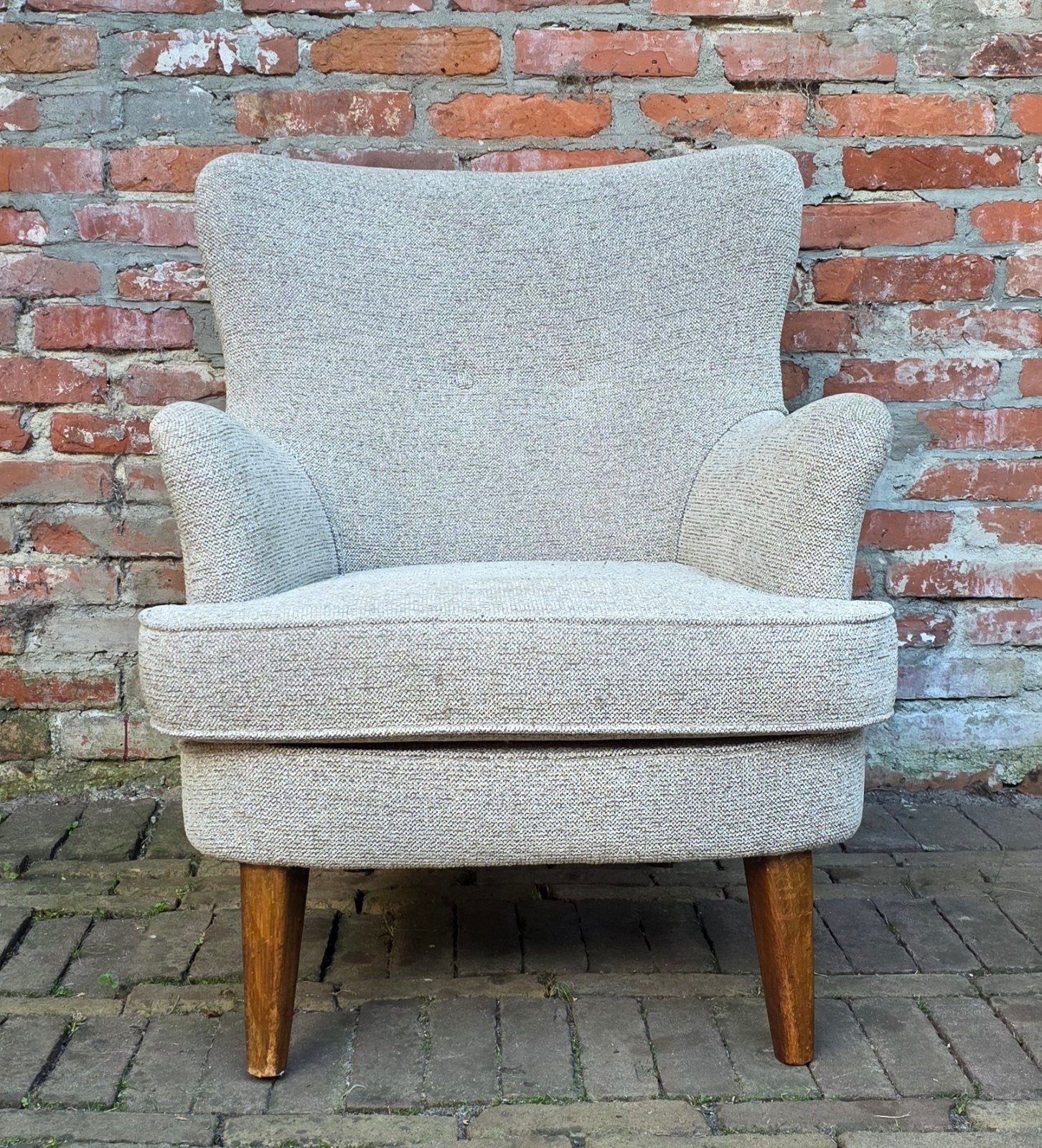 Vintage, design fauteuil Artifort. Theo Ruth. Jaren 50/60, Huis en Inrichting, Ophalen, Stof, Artifort
