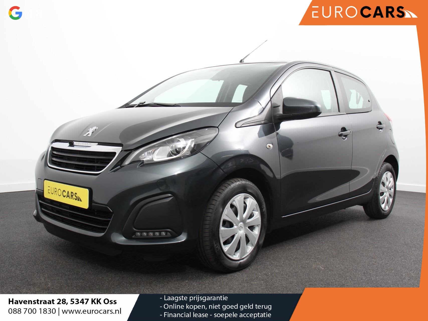 Peugeot 108 1.0 e-VTi Active Airco Bluetooth Led 5 deurs, Gebruikt, Euro 6, 4 stoelen, Origineel Nederlands