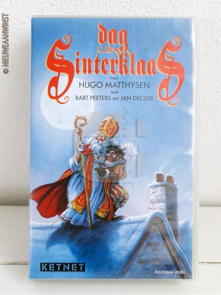 VHS Dag Sinterklaas Ketnet - Bart Peeters 1994 - Deel 1+2+3, Verzenden, Nieuw