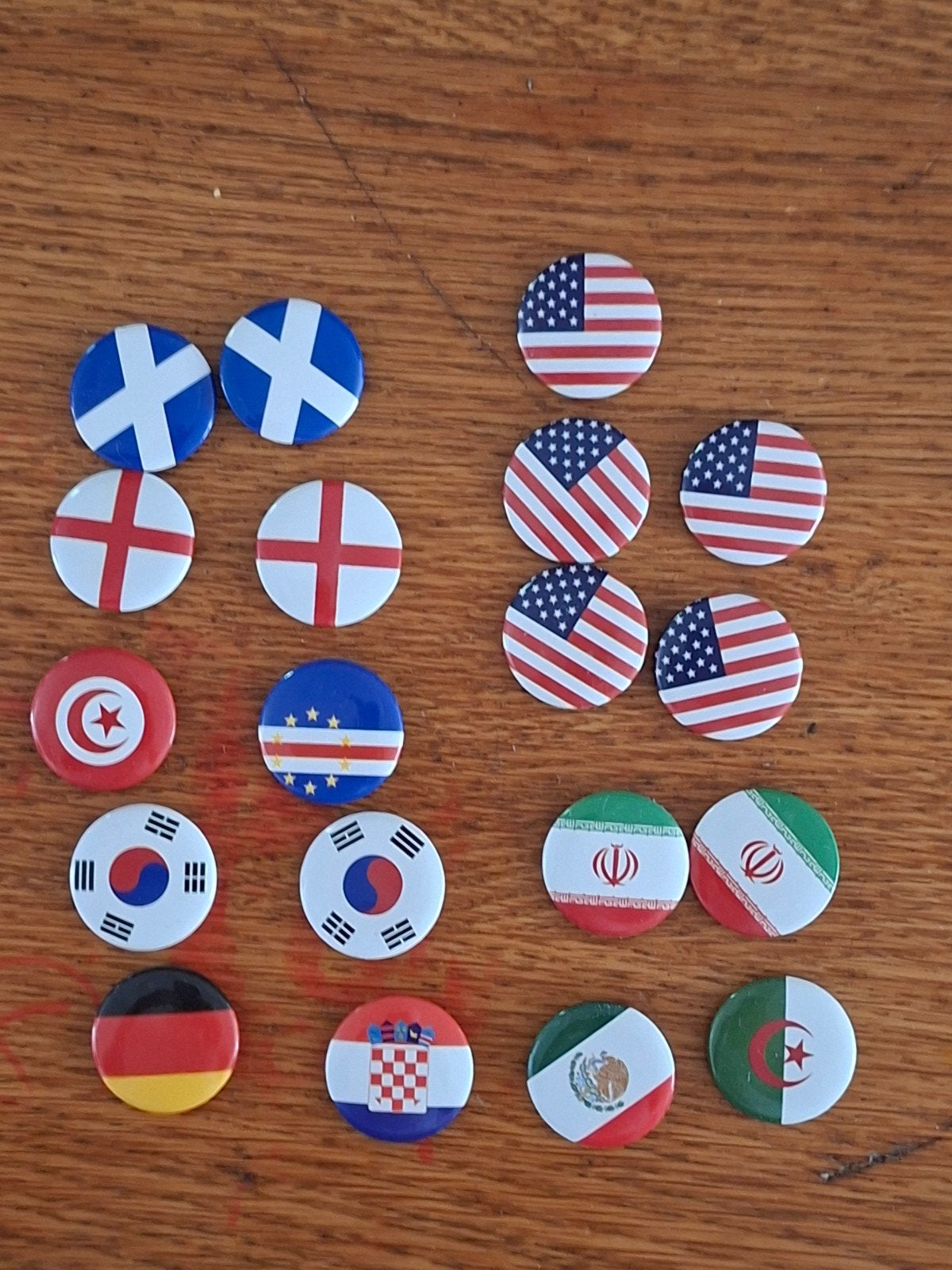 Wk buttons Dekamarkt, Ophalen of Verzenden, Buitenlandse clubs, Poster, Plaatje of Sticker