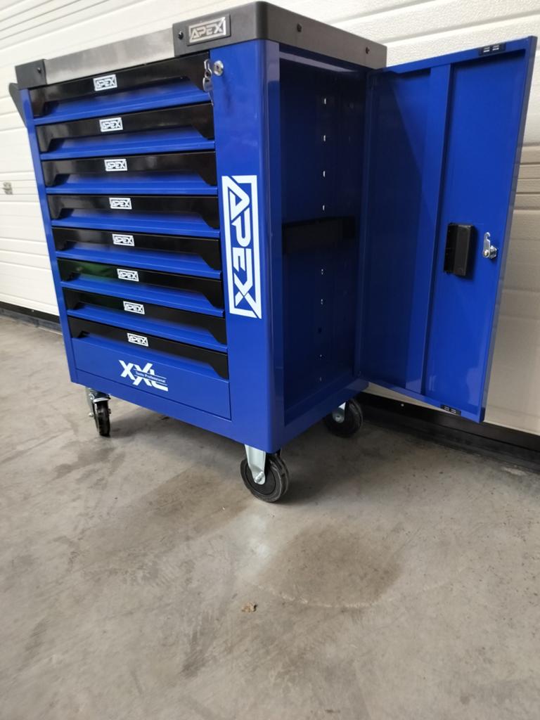 Apex gereedschapswagen 8 lades -8 gevuld krachtdoppen nieuw!, Ophalen, Nieuw
