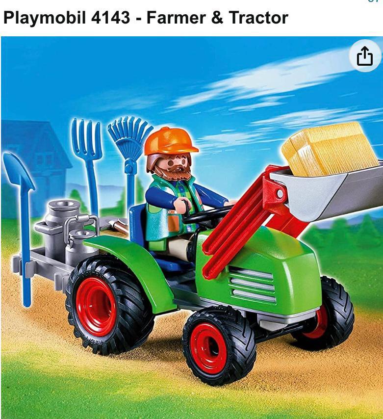 Playmobiel tractor, Ophalen, Zo goed als nieuw