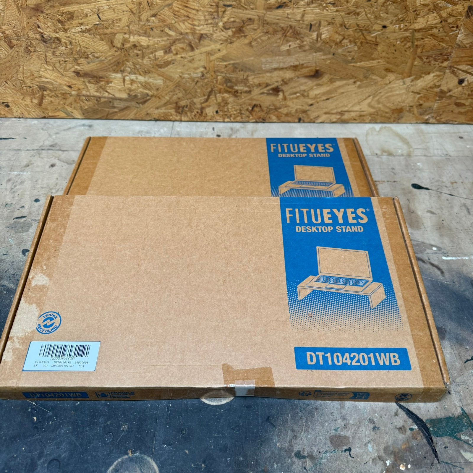 Set van twee laptopstandaards zwart nieuw, Computers en Software, Verzenden, Nieuw