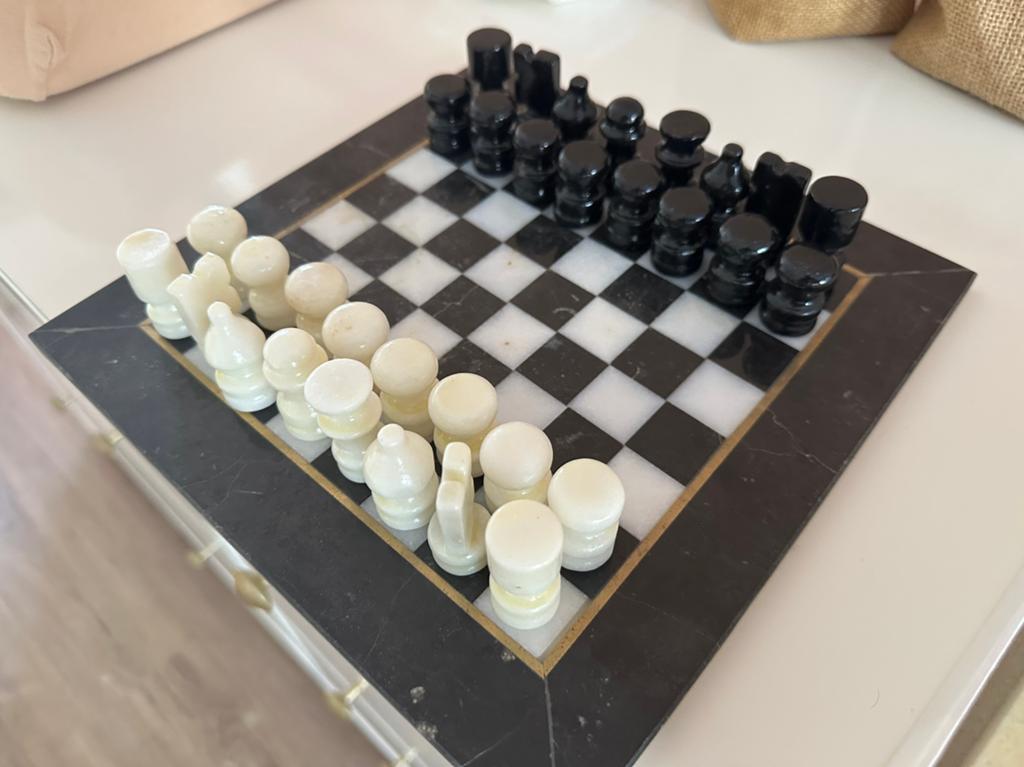Handgemaakt schaakbord marmer nieuw, Ophalen of Verzenden, Nieuw