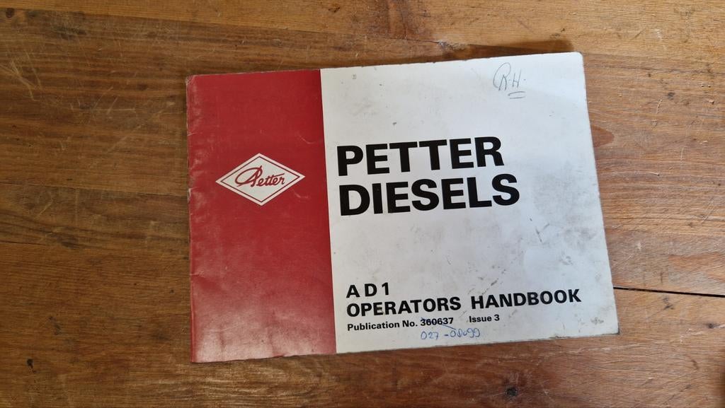 Petter Diesel instructieboekje, Ophalen of Verzenden