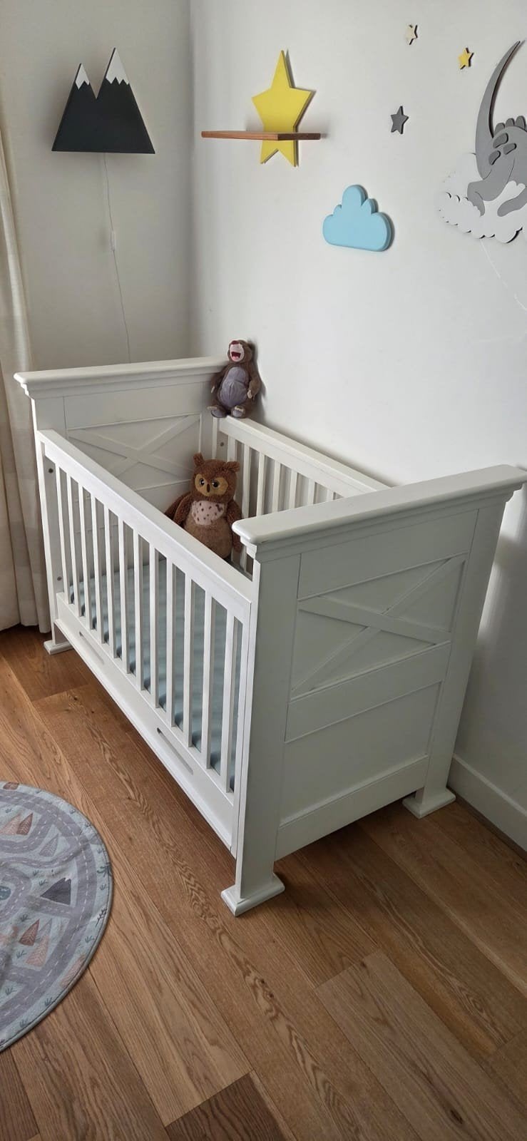 Ledikant 120x60 - In hoogtes verstelbaar, Kinderen en Baby's, Babywiegjes en Ledikanten, Ophalen, Gebruikt, Ledikant