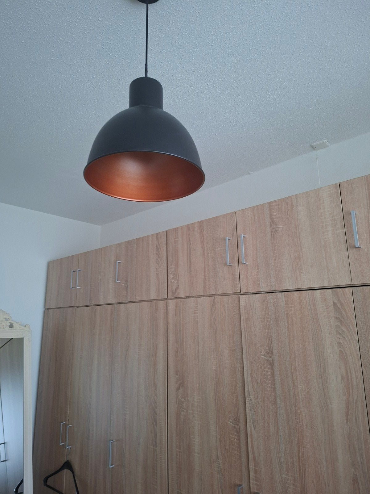 Zwarte hanglamp, Ophalen, Zo goed als nieuw, Metaal
