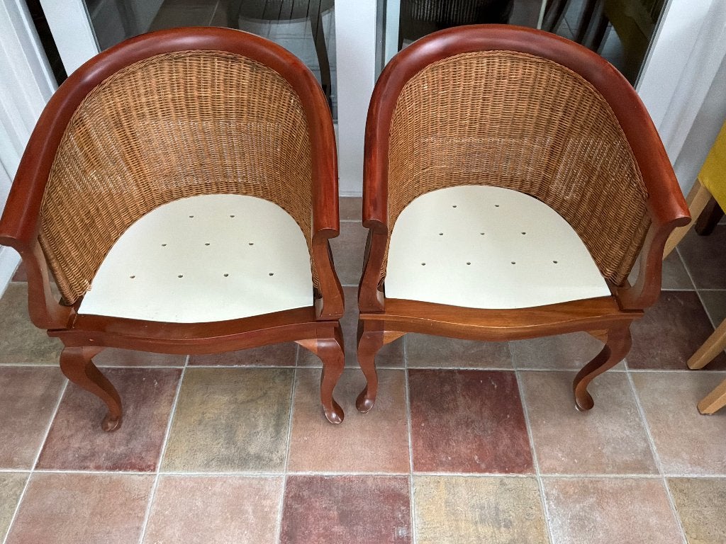 Stoelen, Huis en Inrichting, Ophalen, Gebruikt, Twee, Bruin
