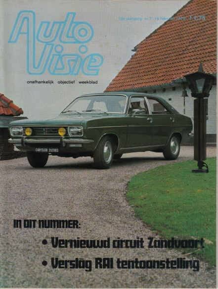 Autovisie 7 1973 : Triumph Dolomite - Simca Matra Bagheera, Ophalen of Verzenden, Gelezen, Algemeen