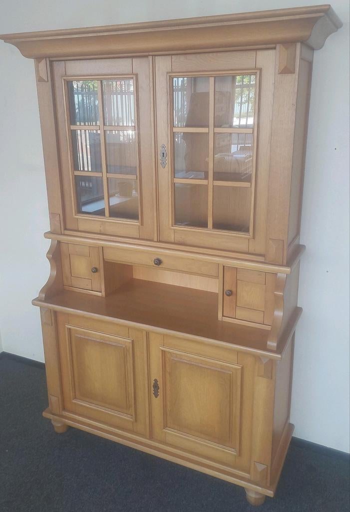 Blank eiken buffetkast, Ophalen, Gebruikt, 100 tot 150 cm, 200 cm of meer
