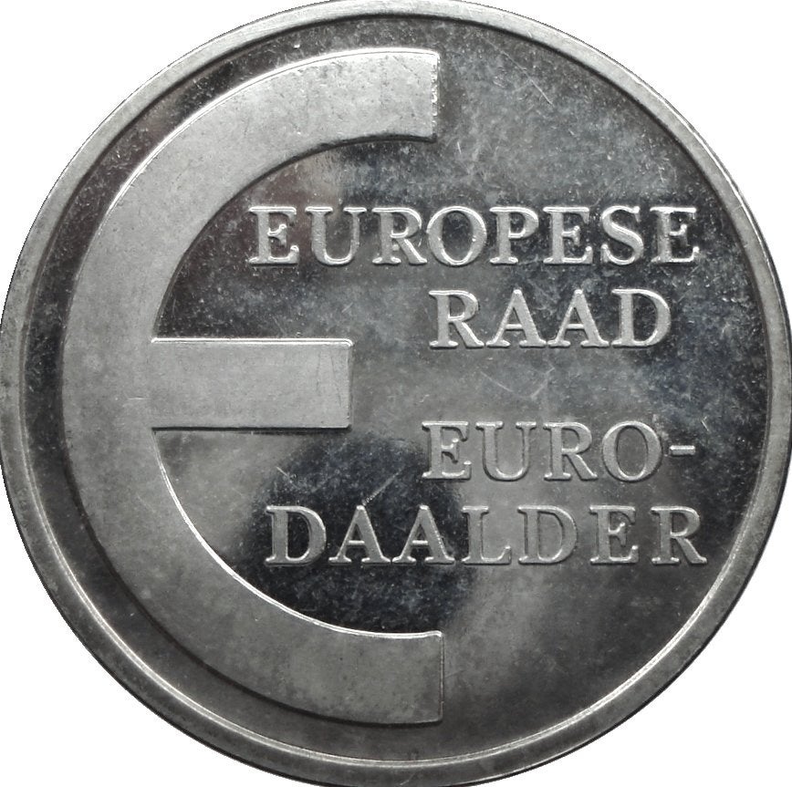 Nederland - Maastricht penning Europese Raad 1981 (zilver), Postzegels en Munten, Ophalen of Verzenden, Zilver, Nederland