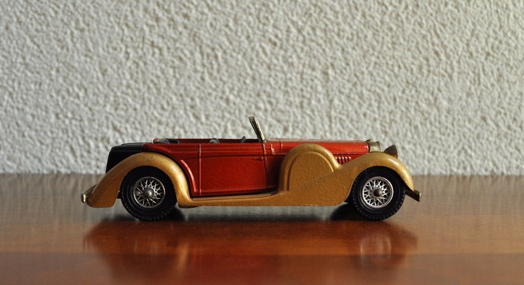 1972/1977 Matchbox Models of Yesteryear Mercedes Jaguar, Ophalen of Verzenden, Gebruikt, Auto