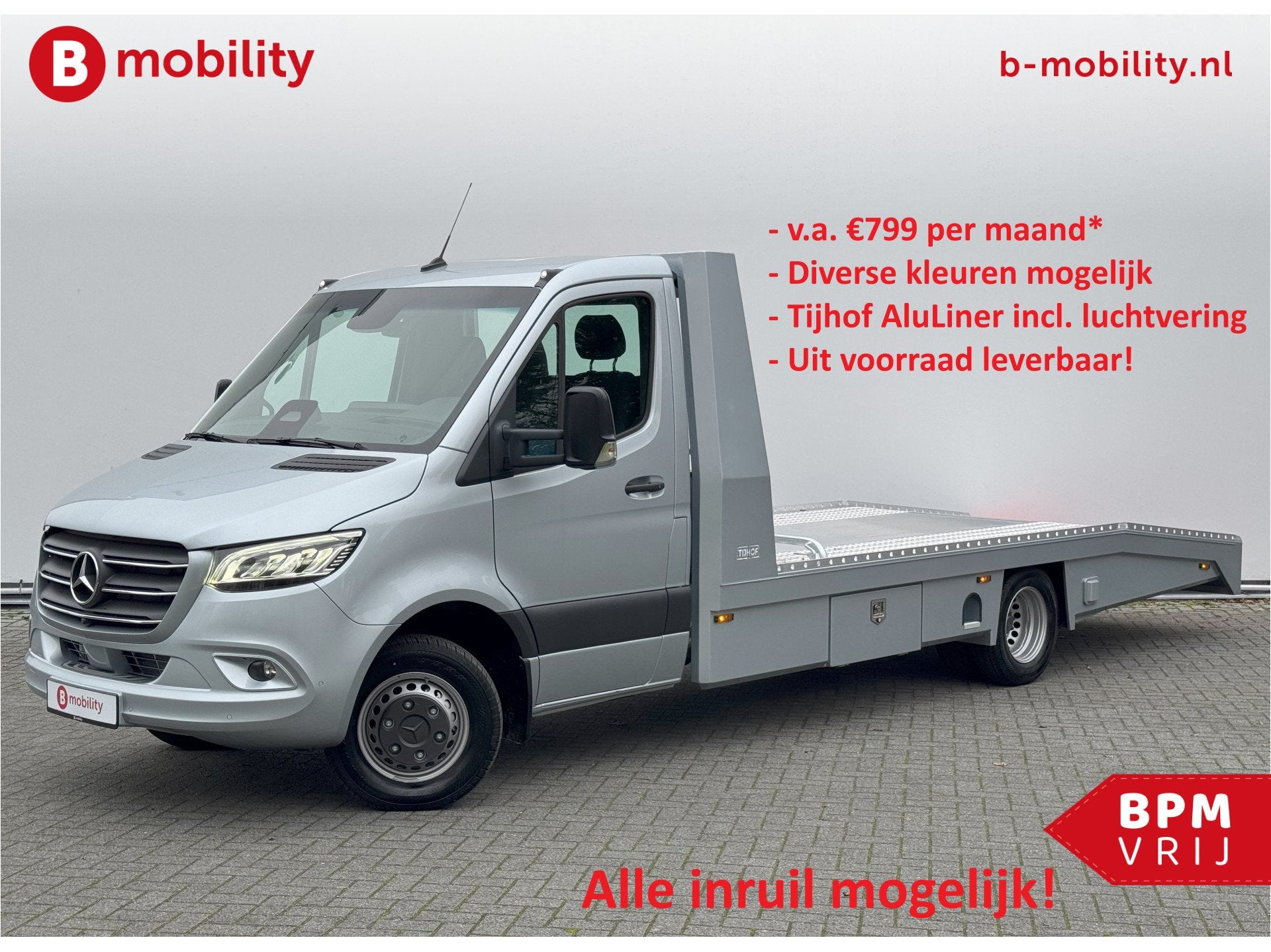 Mercedes-Benz Sprinter 519 CDI Tijhof AluLiner V/A €32 Per, Auto's, Gebruikt, Bedrijf, Diesel, 3500 kg