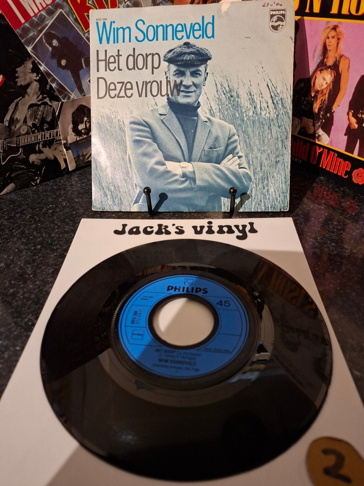 Wim Sonneveld - Het Dorp / Deze Vrouw (7 inch vinyl)1972/2, Cd's en Dvd's, Vinyl | Nederlandstalig, Gebruikt, 7 inch, Ophalen of Verzenden
