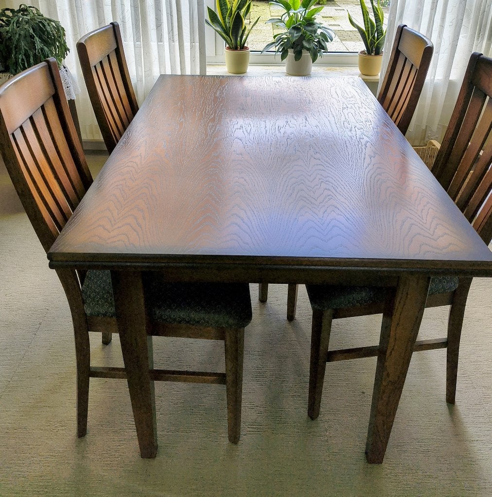 Eettafel kersen, uitschuifbaar, Ophalen, Gebruikt, 200 cm of meer, 50 tot 100 cm
