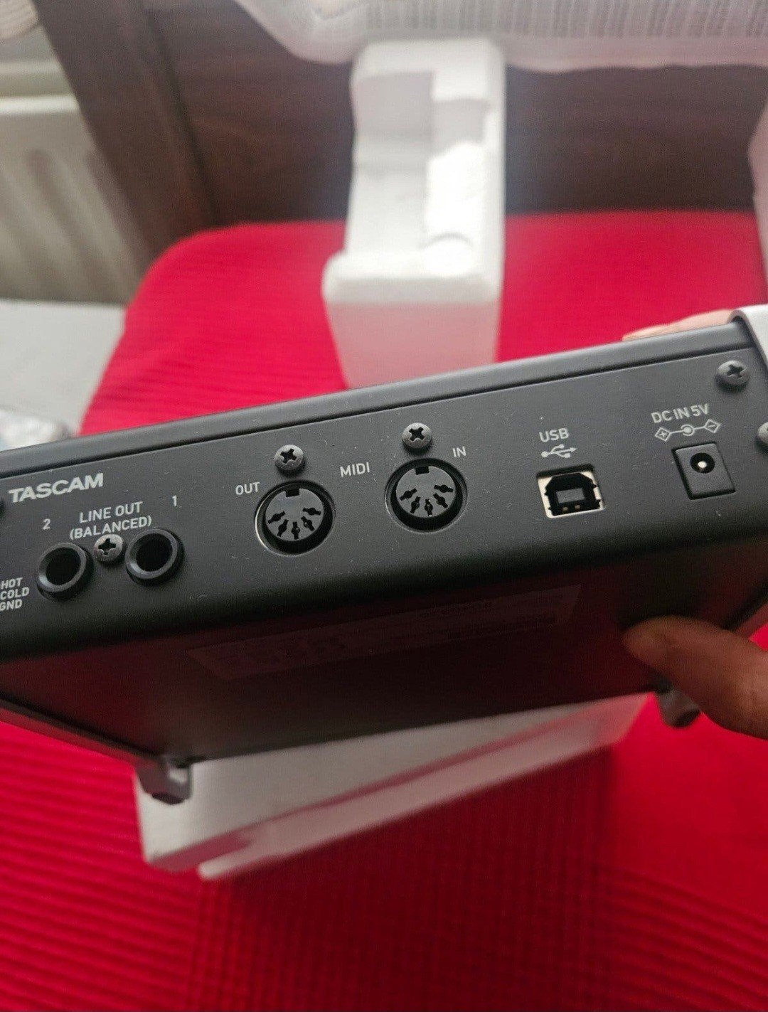 Tascam US-2x2 USB Audio Interface, Ophalen of Verzenden, Zo goed als nieuw