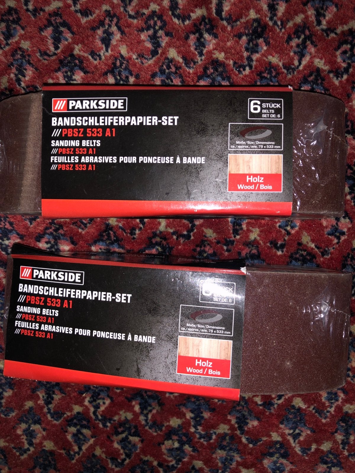 Parkside Bandschuurpapier-set PBSZ 533 A1 (2x6 stuks), Ophalen, Nieuw, 1200 watt of meer, Overige typen