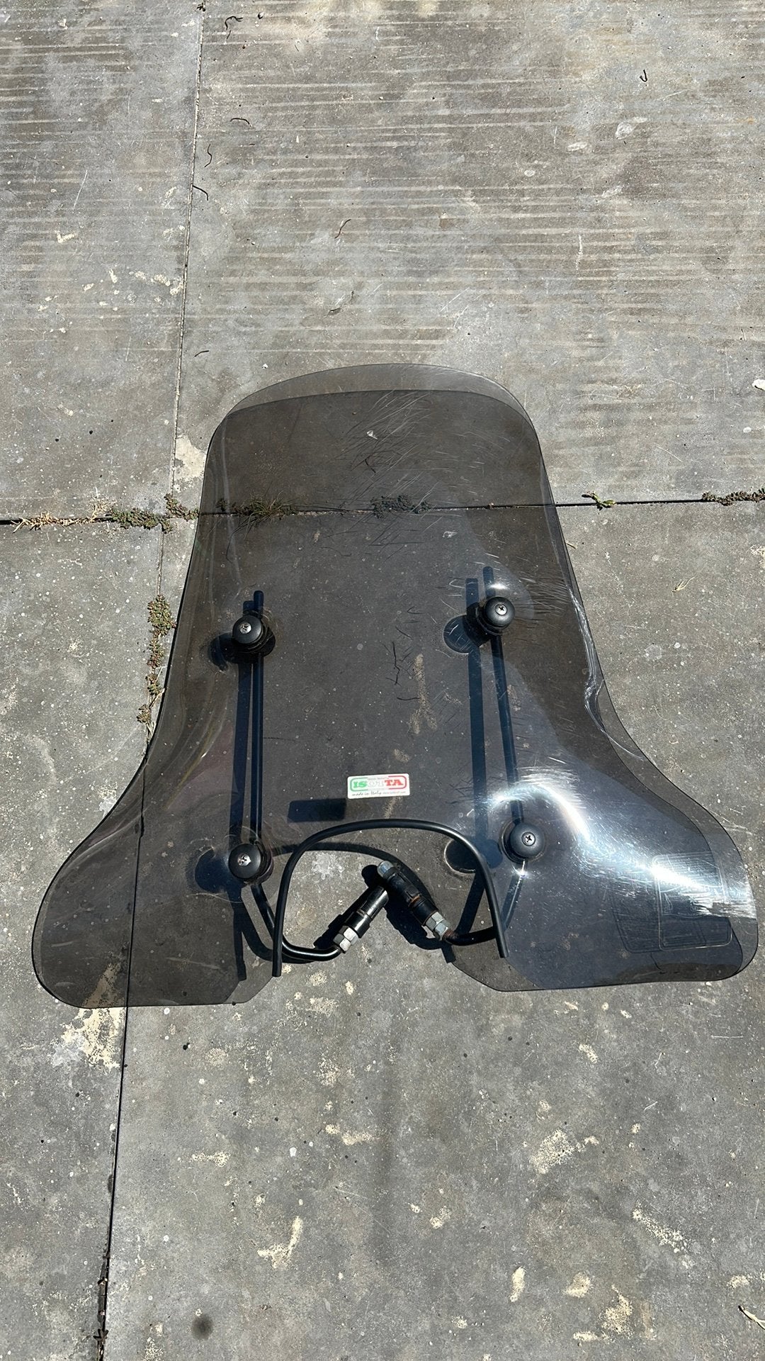 Originele vespa hoge smoke scherm ( isotta), Ophalen of Verzenden, Gebruikt, Overige typen, Vespa