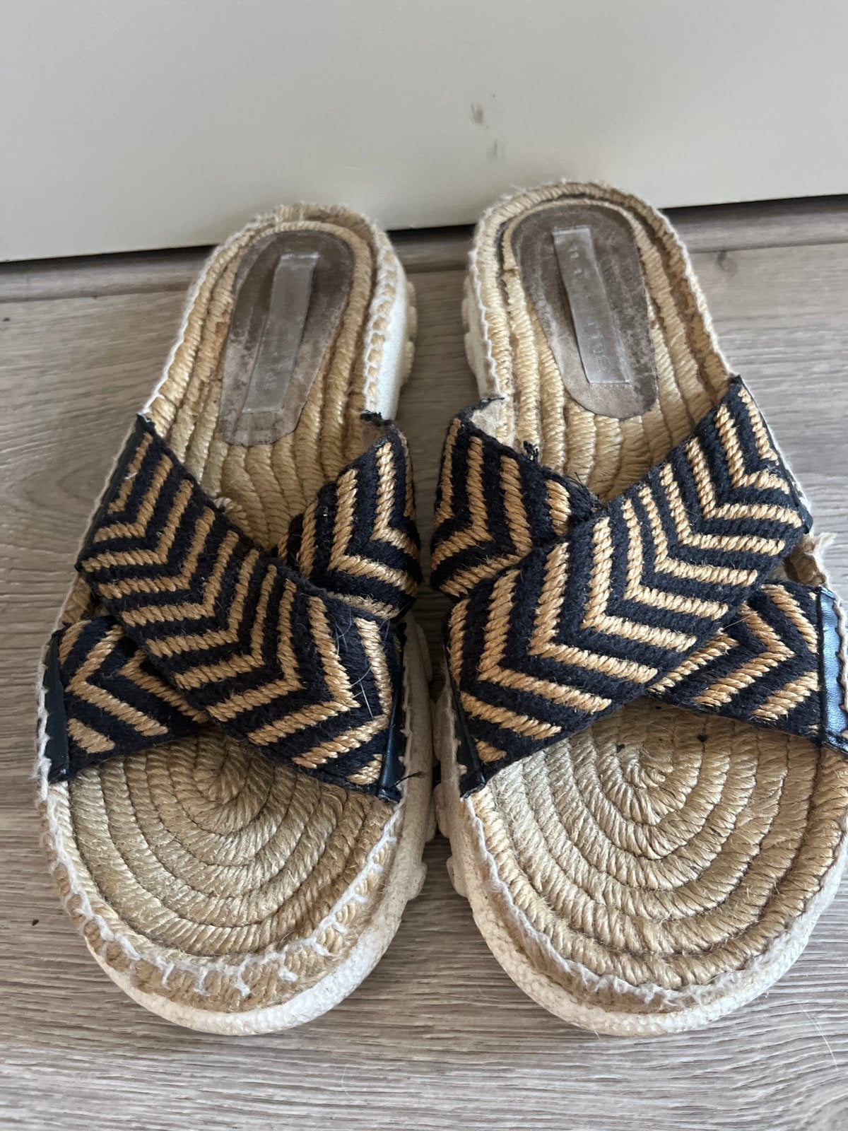 Stella McCartney Espadrille Slippers Maat 40, Ophalen of Verzenden, Gedragen, Bruin, Slippers