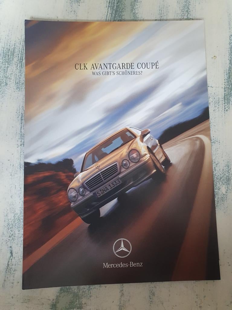 Duitse uitklapfolder Mercedes CLK Avantgarde Coupé, Ophalen of Verzenden