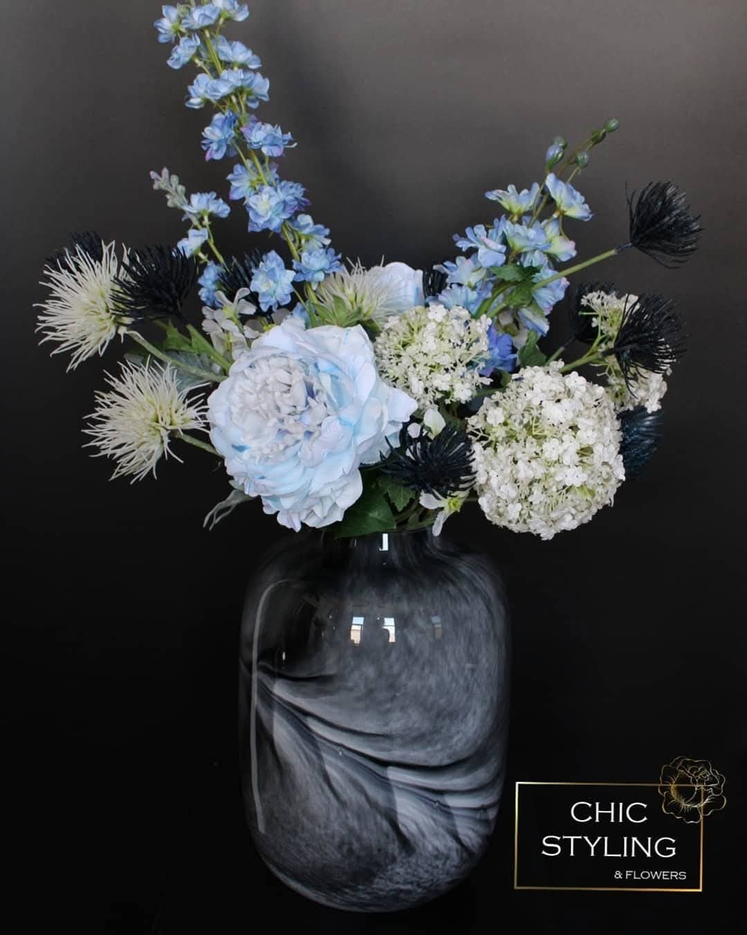 Marble vaas Vase The World - 29cm hoog - Nieuw, Huis en Inrichting, Woonaccessoires | Vazen, Ophalen, Nieuw, Grijs, Steen/keramiek