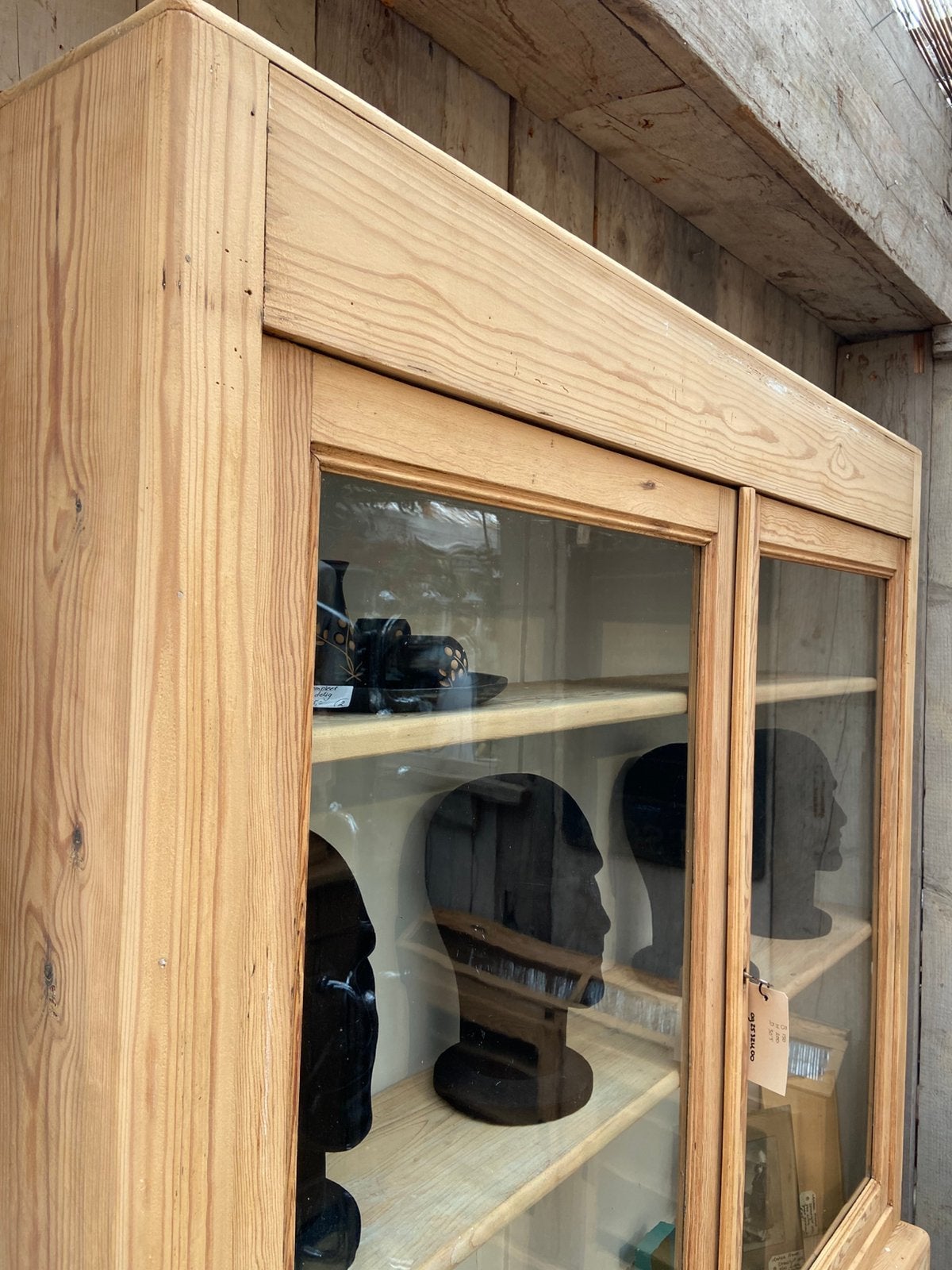 Landelijke ondiepe kast buffetkast vitrine, Huis en Inrichting, Ophalen, Gebruikt, 100 tot 150 cm, Landelijk