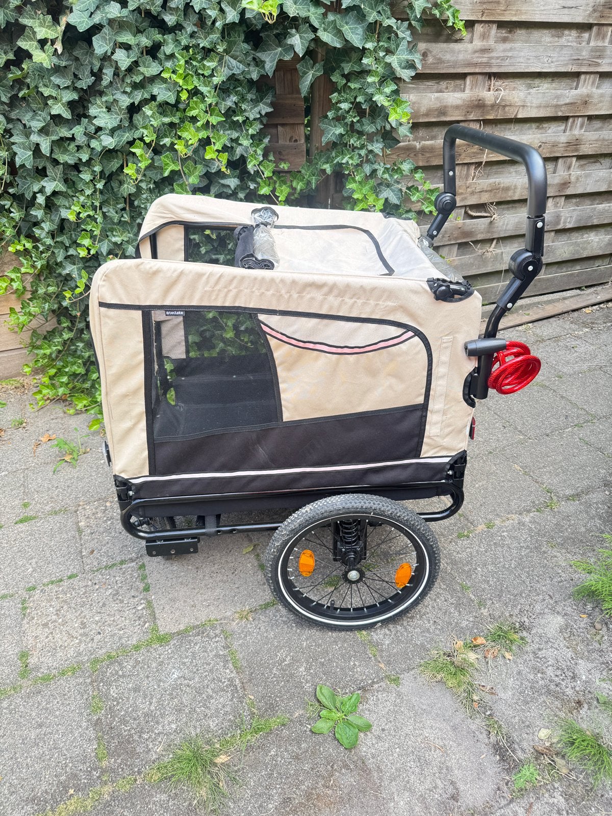 Hondenfiets kar, Ophalen, Vering, Zo goed als nieuw, Hondenkar