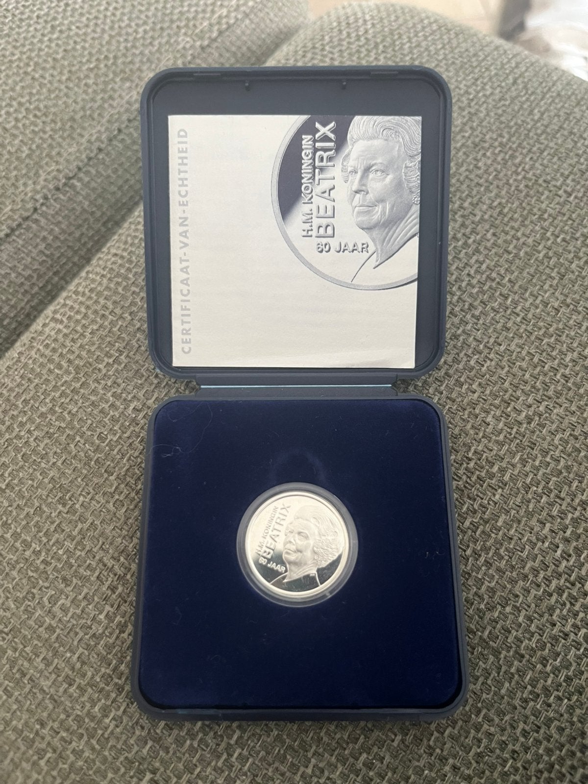 Munt Beatrix 1938-1998, Postzegels en Munten, Ophalen of Verzenden, Koningin Beatrix