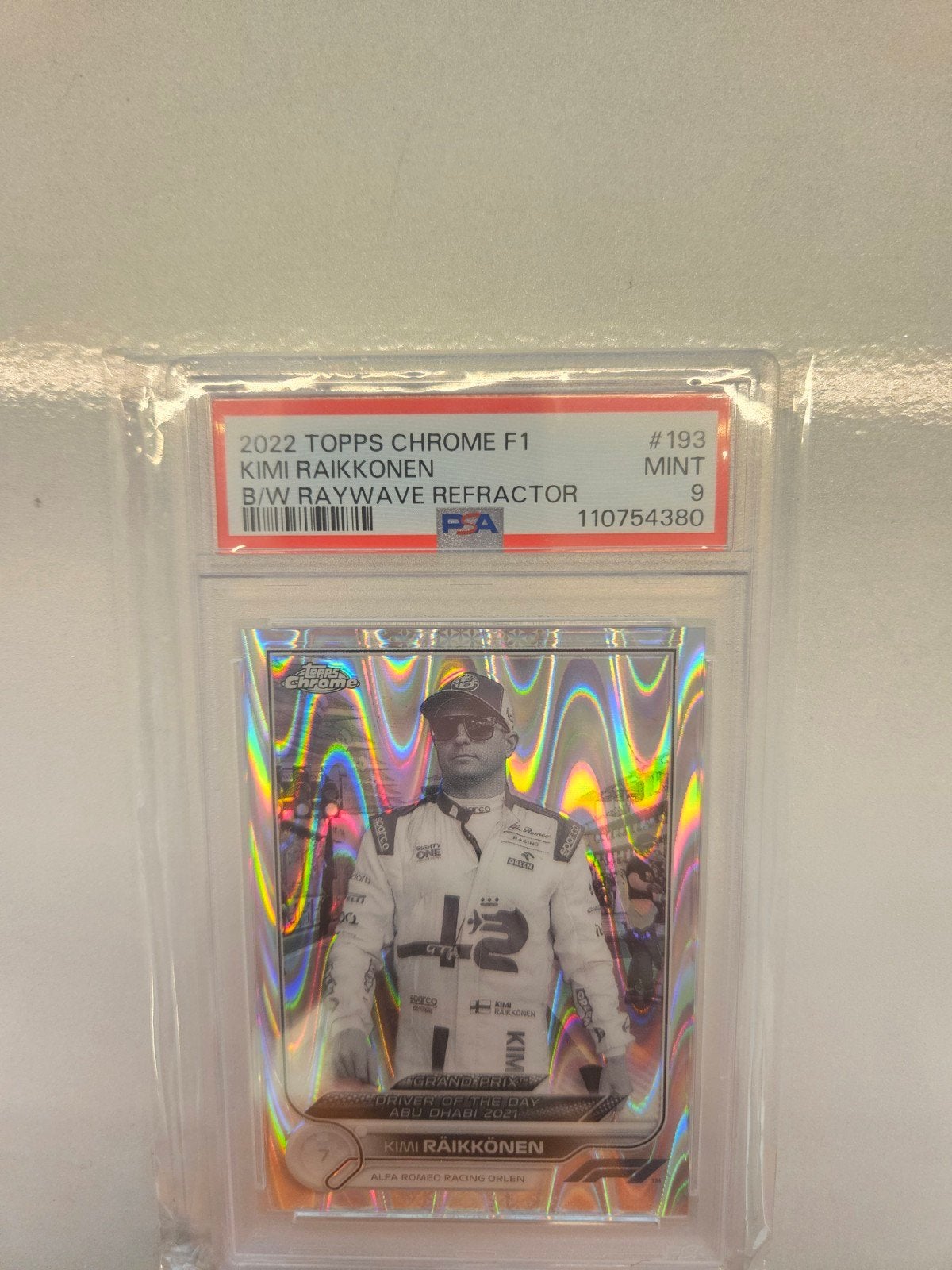 193 kimi raikkonen raywave refractor Topps chrome f1 2022, Ophalen of Verzenden, Nieuw, Plaatje