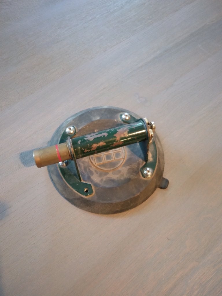 Zuigheffer alu basis pompsysteem, Ophalen, Gebruikt