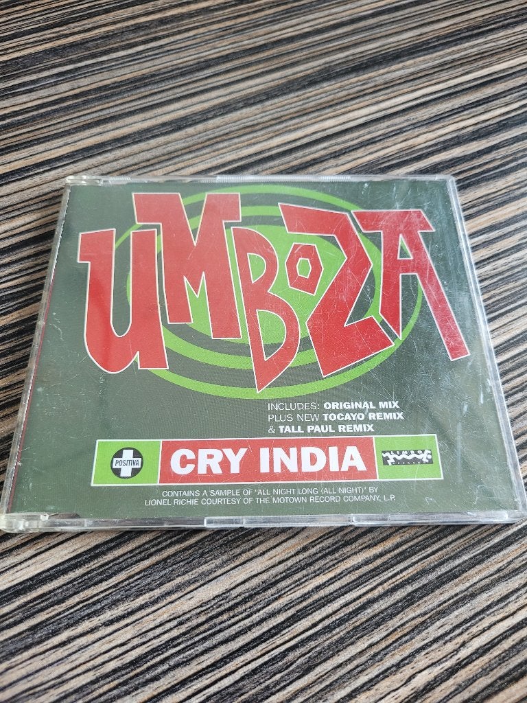 Umboza - Cry India - House, Cd's en Dvd's, Cd's | Dance en House, Ophalen of Verzenden, Gebruikt, House