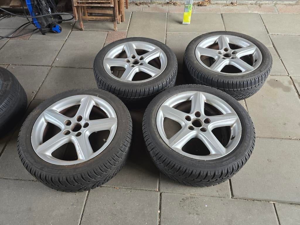 4 Winterbanden met Lichtmetalen Velgen 215/50R17 Dunlop, Auto-onderdelen, Ophalen