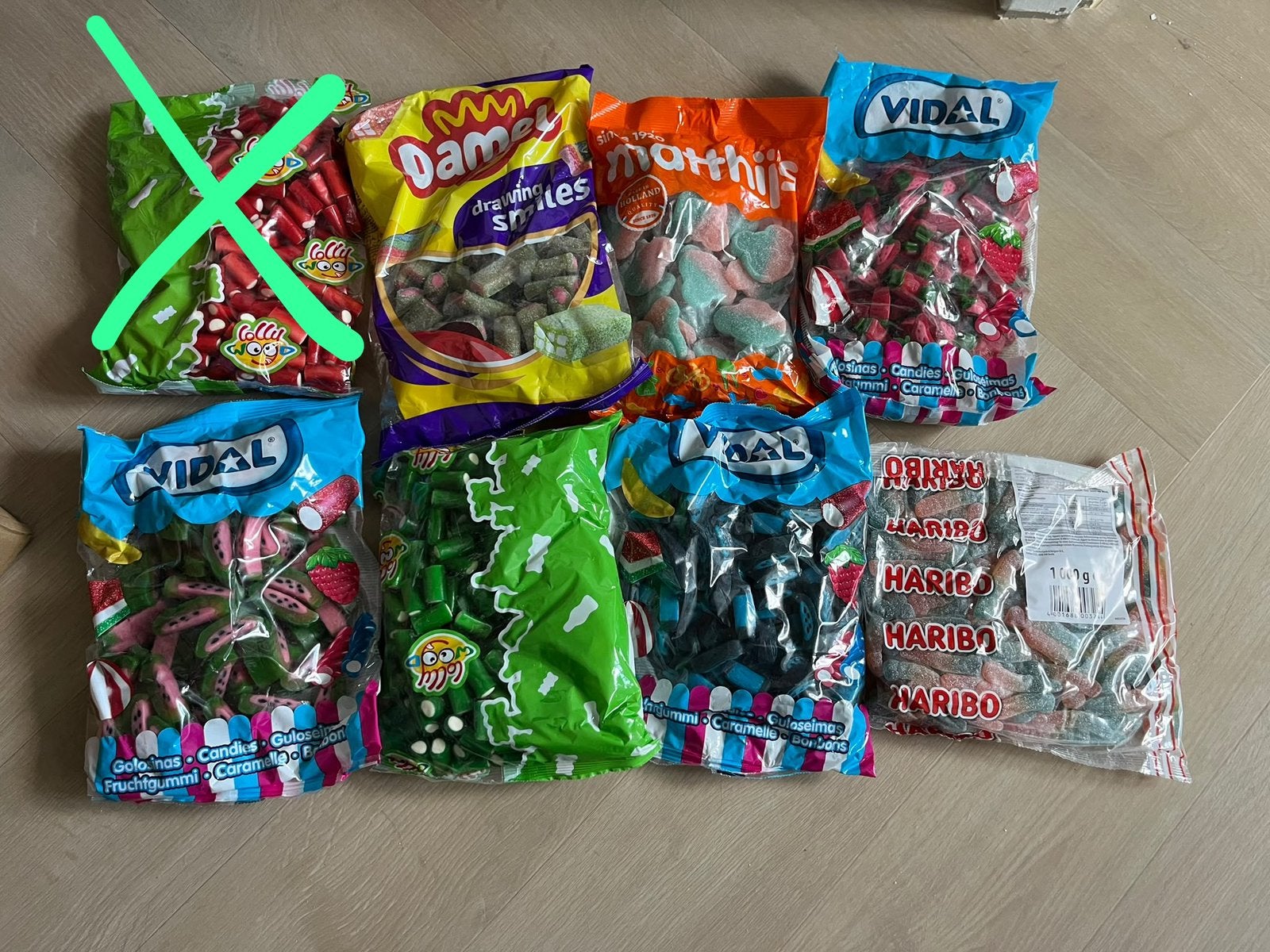 Snoep zakken, Diversen, Ophalen