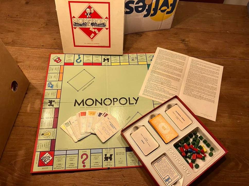 Vintage monopoly uit 1936. Collectorsitem, Vijf spelers of meer, Ophalen of Verzenden, Gebruikt