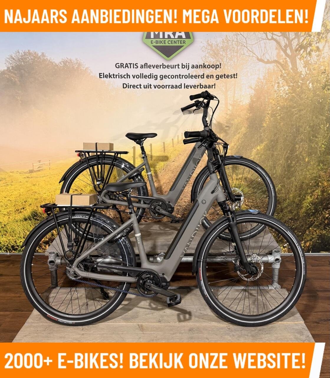 Van Dijck Leto Elektrische fiets met Bafang midden motor!, Minder dan 47 cm, Nieuw, 50 km per accu of meer, Overige merken
