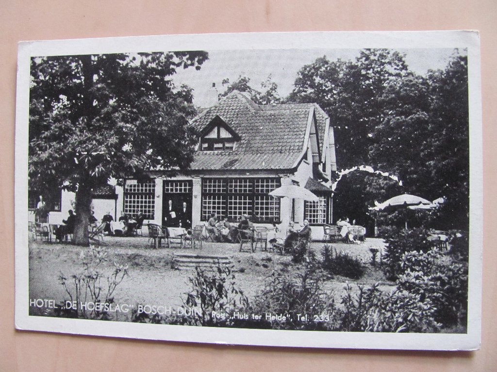 Huis ter Heide, 'De Hoefslag' Bosch-Duin, fotokaart, Ophalen of Verzenden, 1920 tot 1940, Utrecht