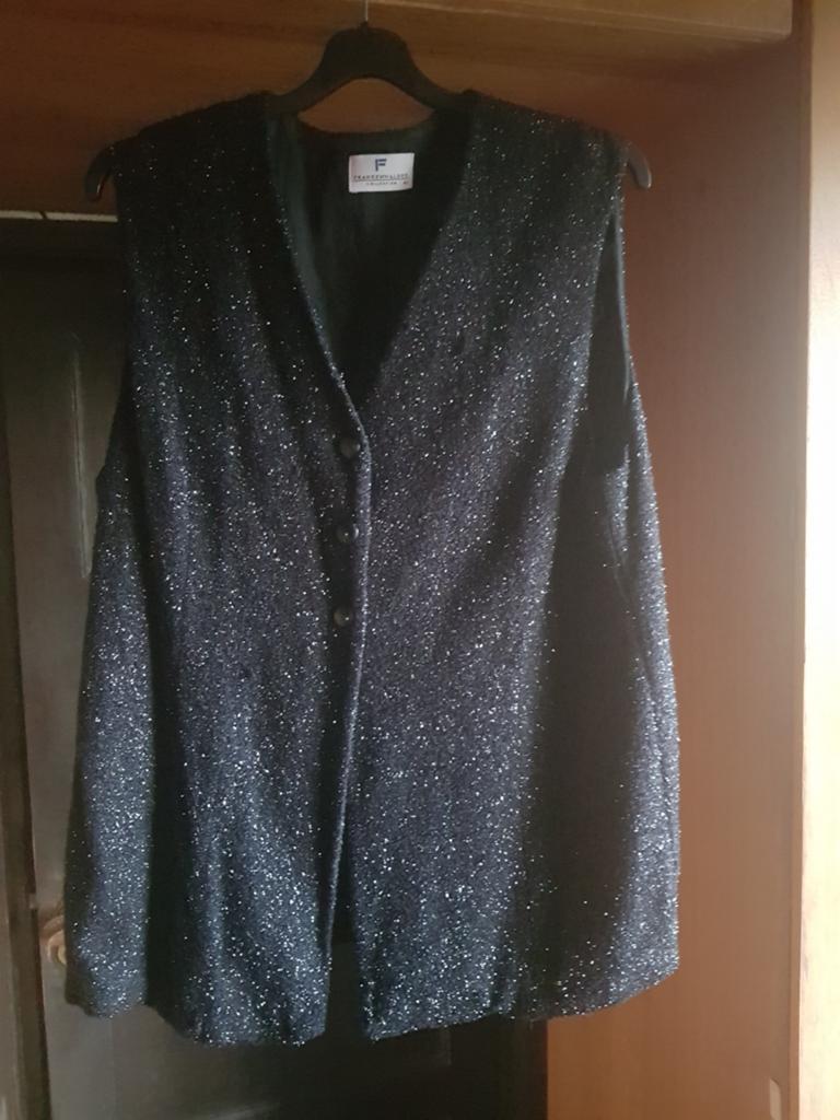 Frankenwälder glitter gilet / bodywarmer – maat 46, Ophalen of Verzenden, Maat 46/48 (XL) of groter, Zwart