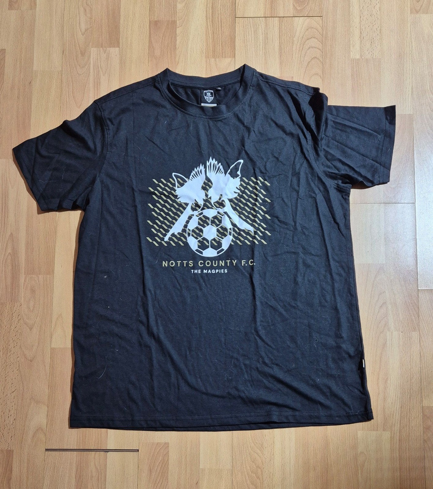 Notts County FC shirt okselmaat 64 cm. XXL nieuw., Verzenden, Zo goed als nieuw, Overige maten, Zwart