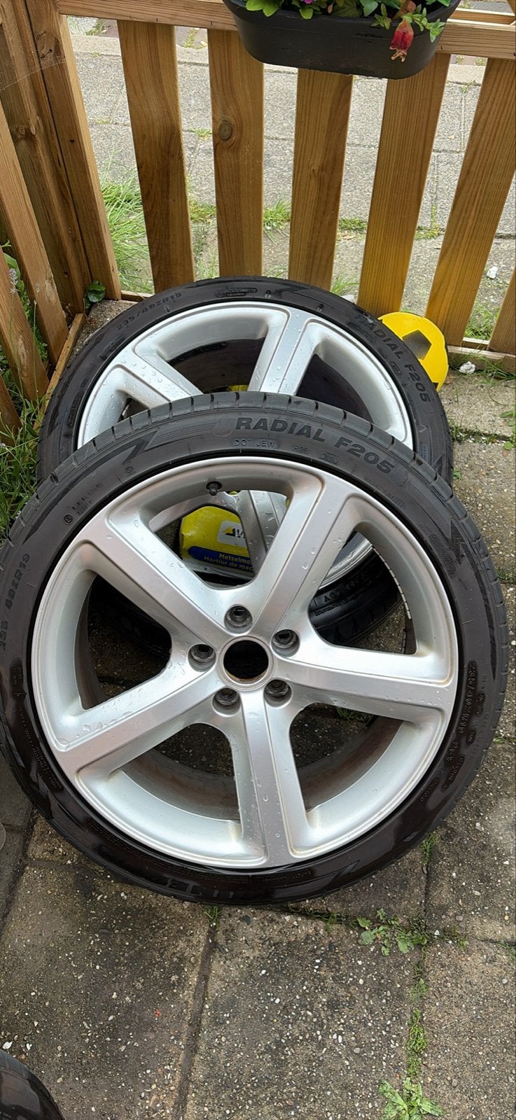 Audi volkswagen 19 inch velgen 5X112 ronal 8J, Auto-onderdelen, Banden en Velgen, 19 inch, Gebruikt, Banden en Velgen, Ophalen of Verzenden
