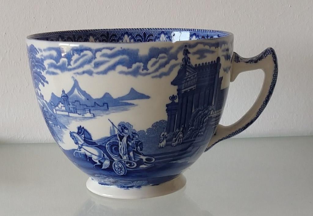 oversized cup Cauldon, volgnr 112, Antiek en Kunst, Antiek | Keramiek en Aardewerk, Ophalen of Verzenden