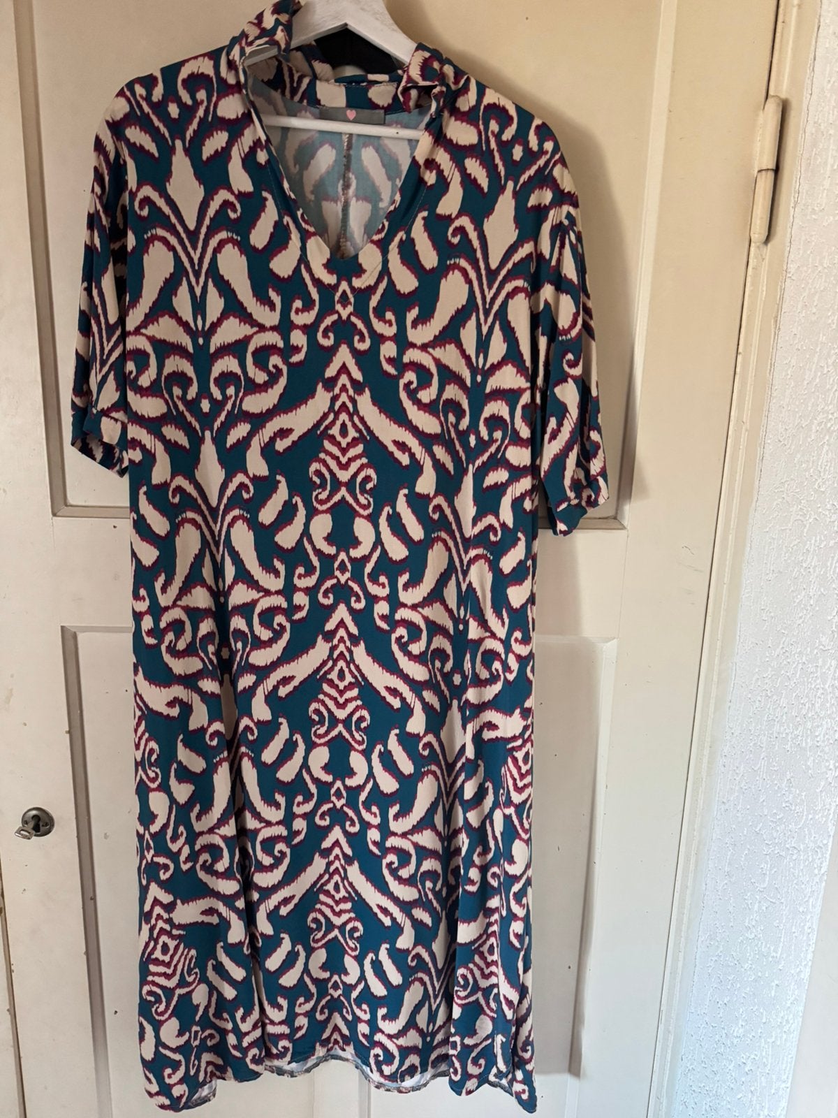 Made in Italy leuke jurk maat XL ., Blauw, Maat 46/48 (XL) of groter, Ophalen of Verzenden, Zo goed als nieuw