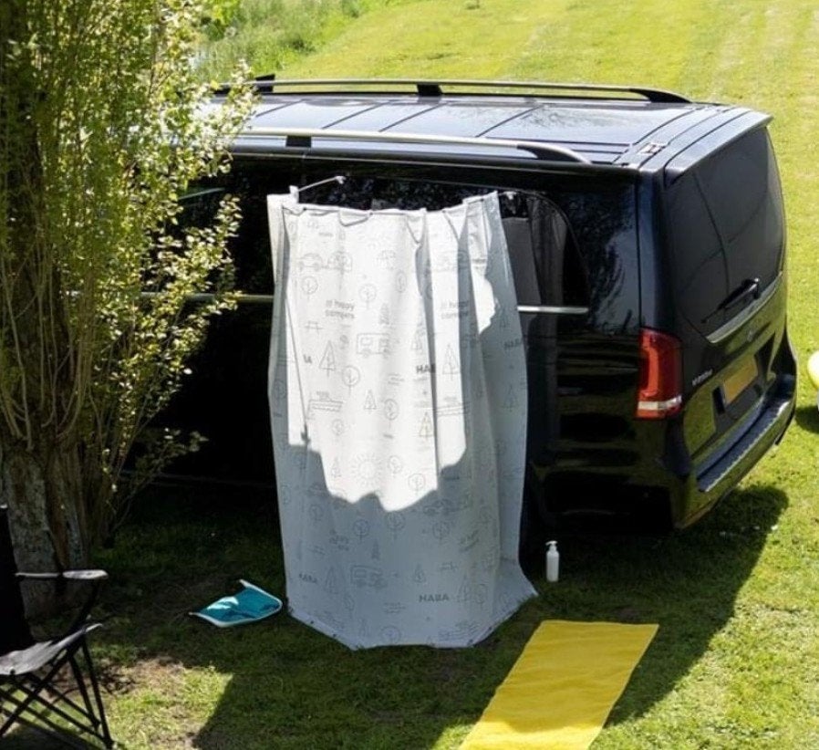 HABA Cascata draagbaar Douchegordijn voor Campers, Ophalen of Verzenden, Nieuw